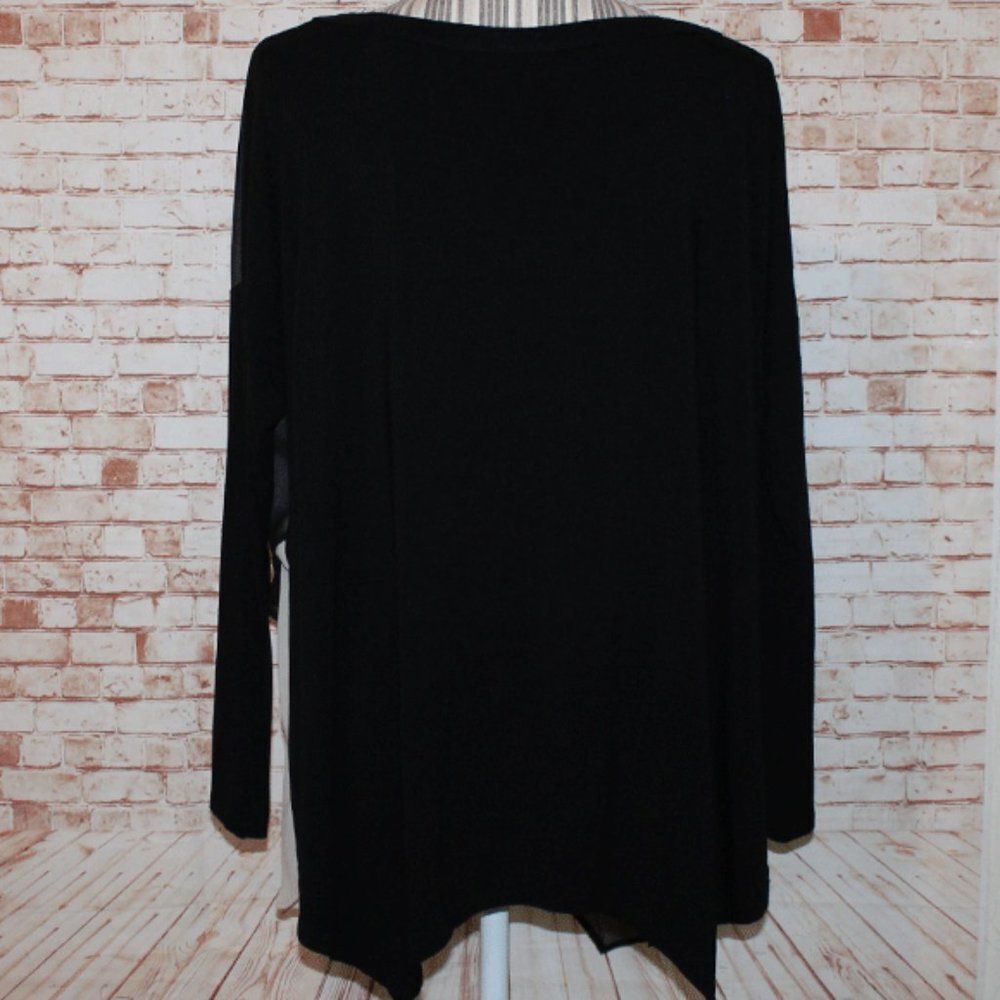 Atina Cristina Asymmetric Layered Blouse Size M/L - Picture 4 of 5